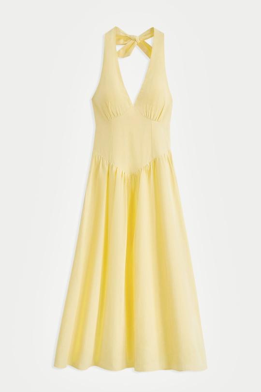 Robes longues Femme Jaune COPPEROSE PS9538S Efashion Paris