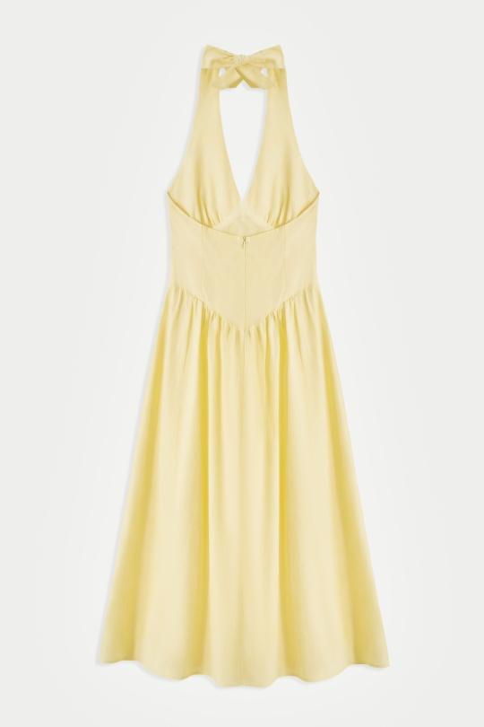 Robes longues Femme Jaune COPPEROSE PS9538S Efashion Paris