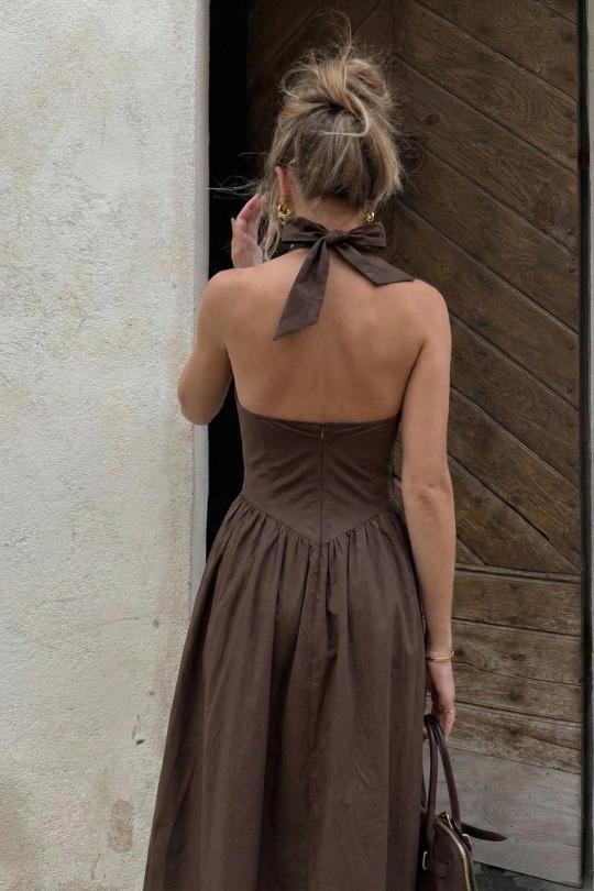 Robes longues Femme Jaune COPPEROSE PS9538S Efashion Paris