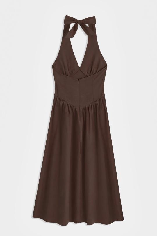 Robes longues Femme Jaune COPPEROSE PS9538S Efashion Paris