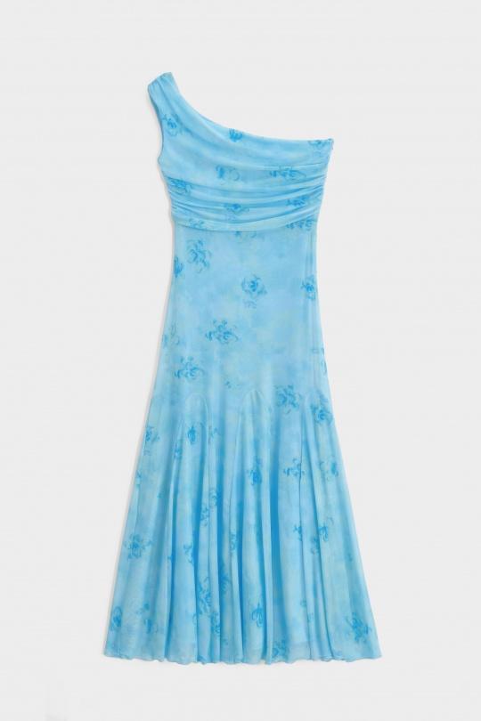 Robes longues Femme Bleu COPPEROSE AZ1615 Efashion Paris