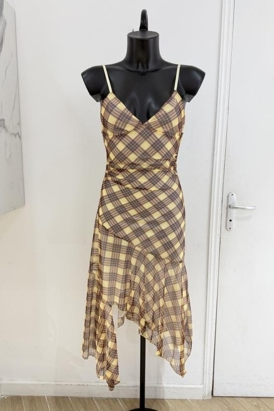 Robes mi-longues Femme Bleu COPPEROSE A13381 Efashion Paris