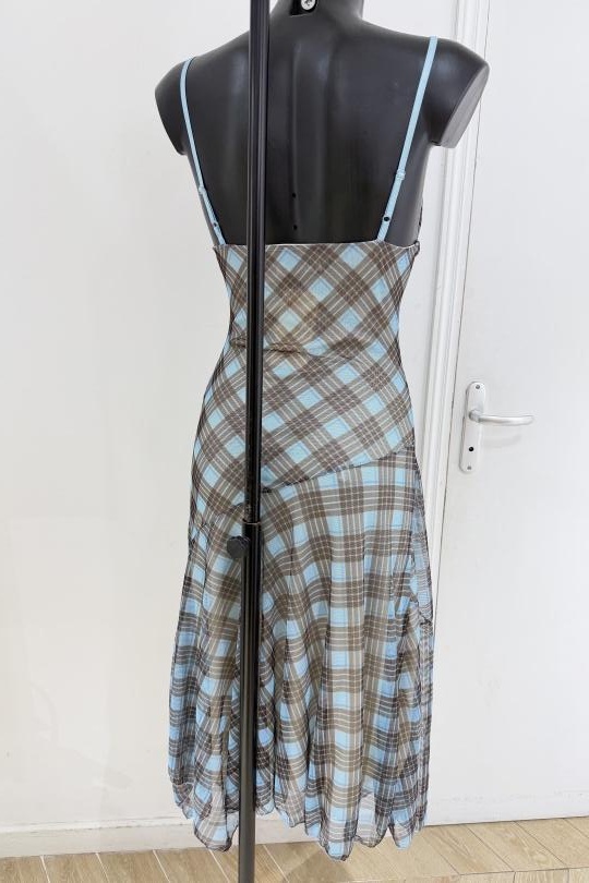 Robes mi-longues Femme Bleu COPPEROSE A13381 Efashion Paris