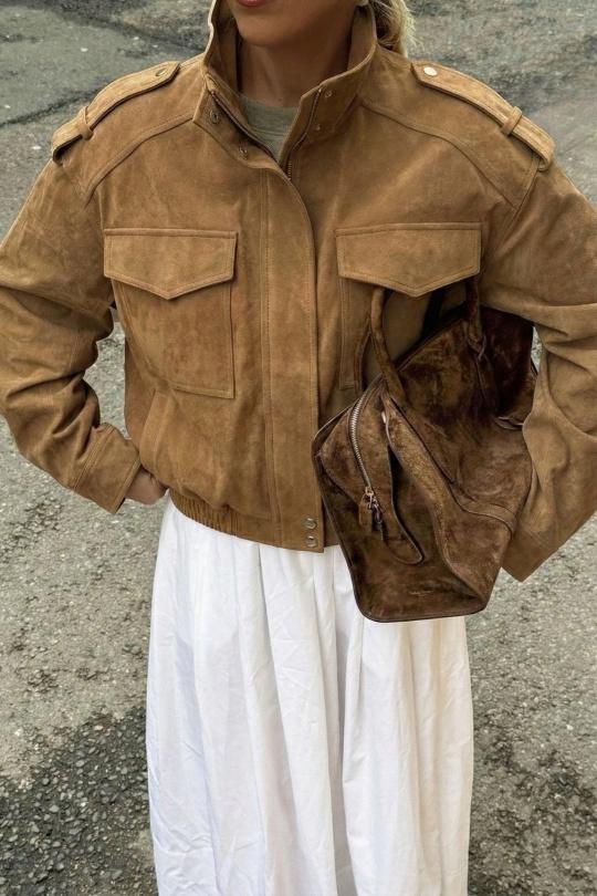 Vestes  Femme Kaki COPPEROSE CV2211 Efashion Paris