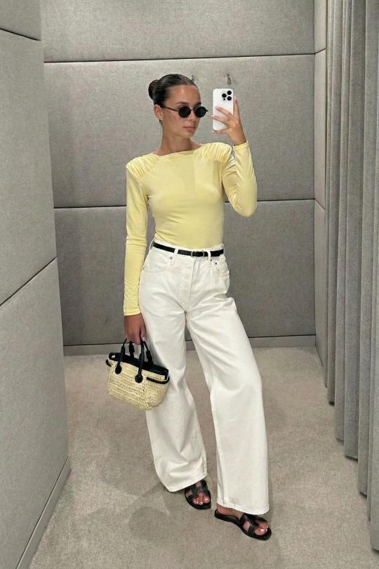 Bodies Femme Jaune COPPEROSE C-46073 Efashion Paris