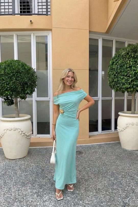 Robes longues Femme Vert d eau COPPEROSE C-120002 Efashion Paris