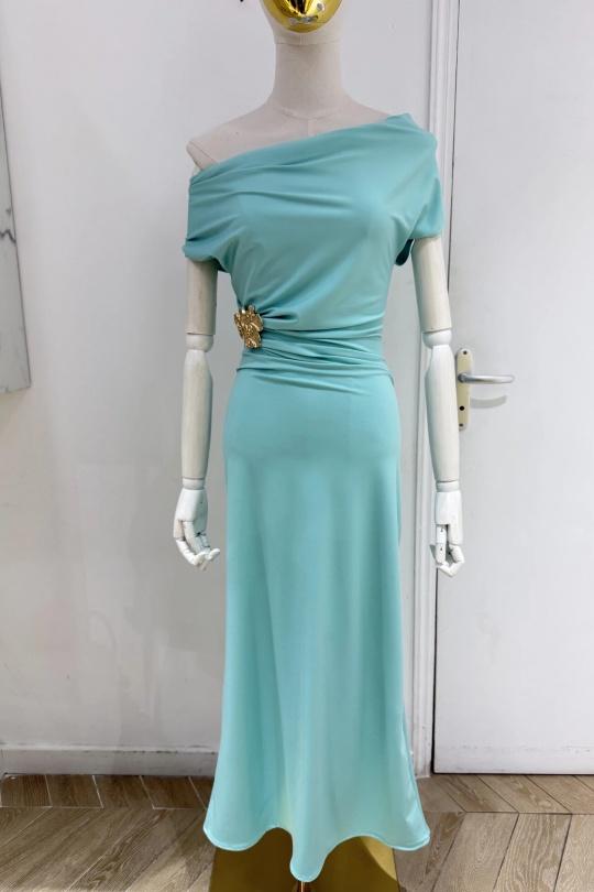 Robes longues Femme Vert d eau COPPEROSE C-120002 Efashion Paris