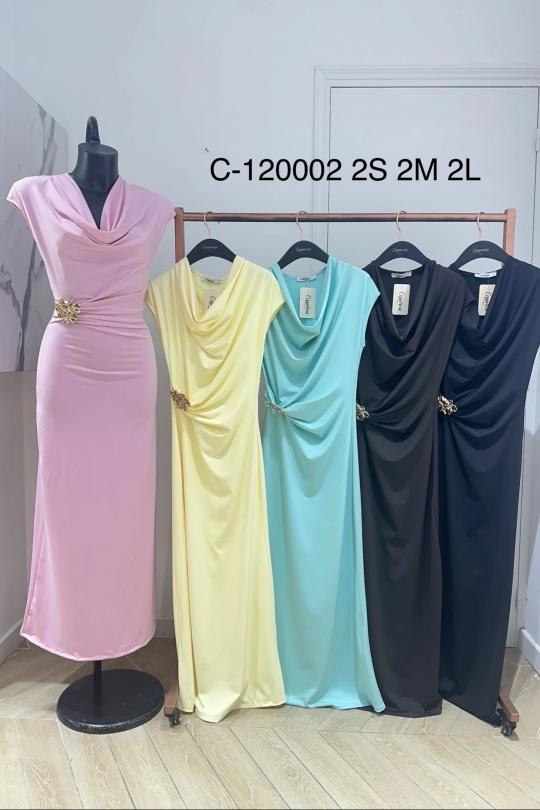 Robes longues Femme Vert d eau COPPEROSE C-120002 Efashion Paris