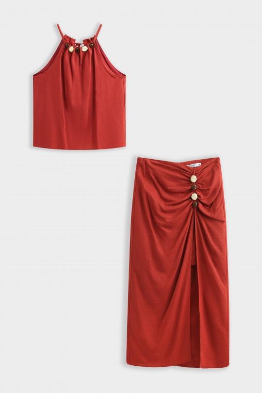 Ensembles Femme Rouille COPPEROSE PS9528AB Efashion Paris