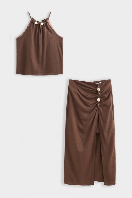 Sets Women Brown COPPEROSE PS9528AB Efashion Paris