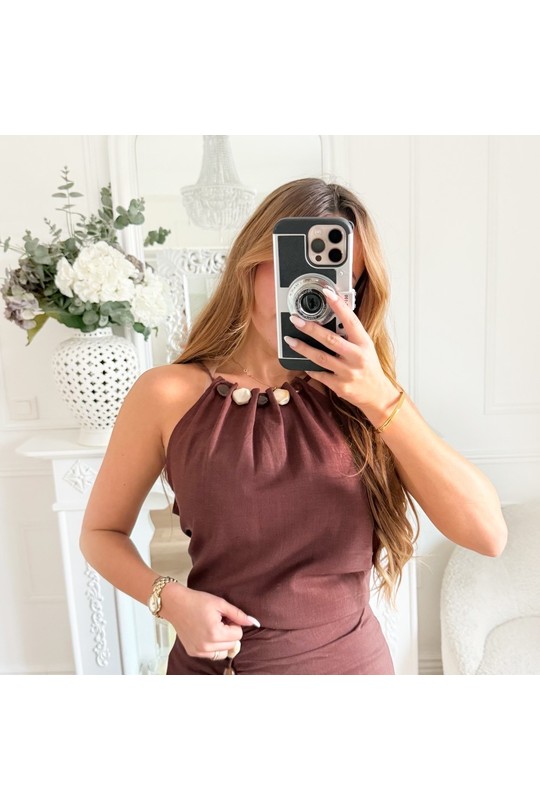 Sets Women Brown COPPEROSE PS9528AB Efashion Paris