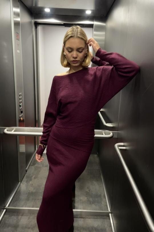 Robes longues Femme Bordeaux COPPEROSE TL232 Efashion Paris