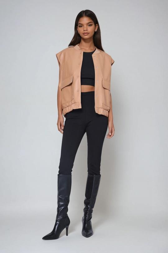 Vestes  Femme Beige COPPEROSE CV2157 Efashion Paris