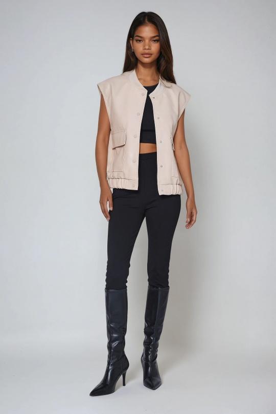 Vestes  Femme Beige COPPEROSE CV2157 Efashion Paris