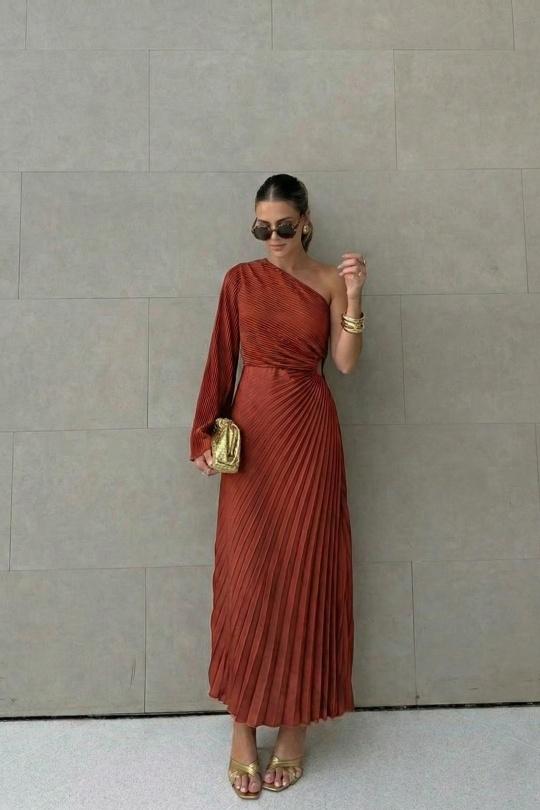 Robes longues Femme Rouge COPPEROSE B-8965 Efashion Paris