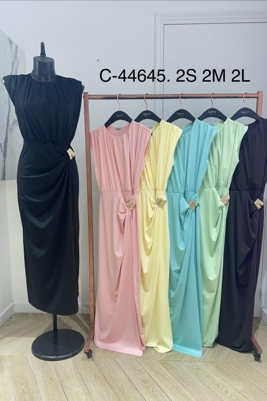 Maxi dresses Women Green COPPEROSE C-44645 Efashion Paris