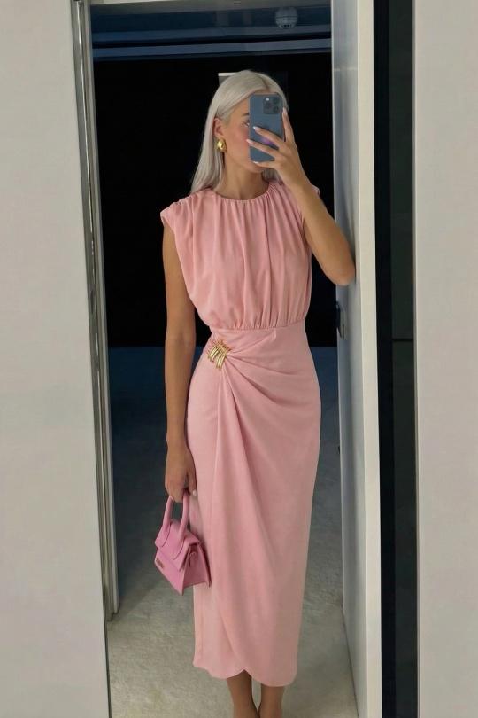 Maxi dresses Women Green COPPEROSE C-44645 Efashion Paris