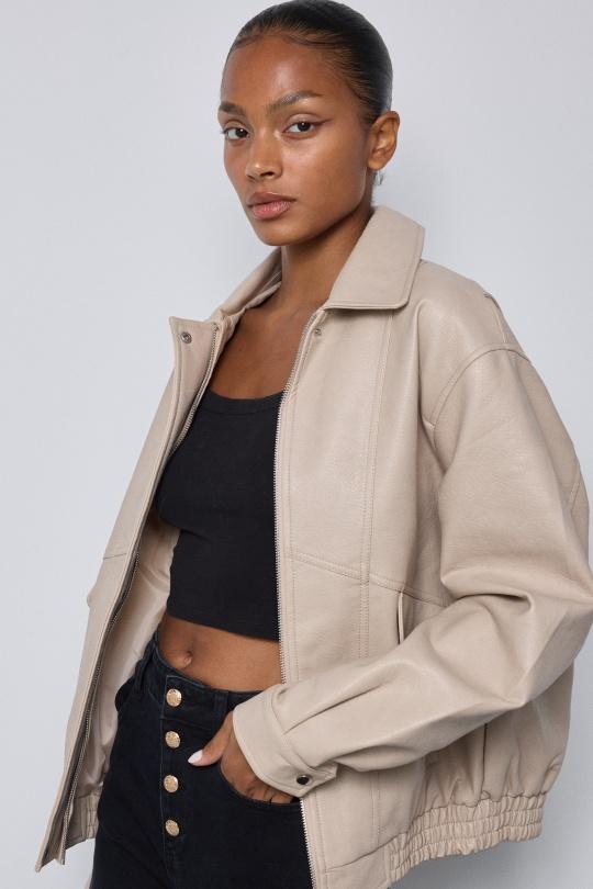 Vestes  Femme Beige COPPEROSE CV2191 Efashion Paris