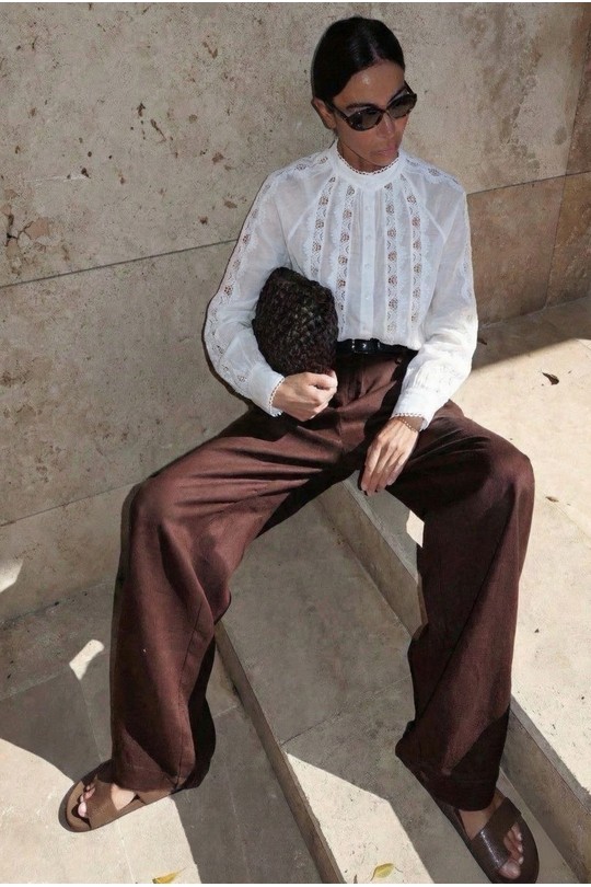 Chemises Femme Noir COPPEROSE PS9295 Efashion Paris