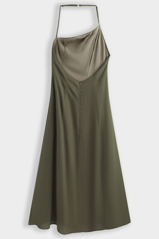 Robes mi-longues Femme Brun COPPEROSE PS9533S Efashion Paris