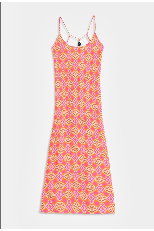 Robes longues Femme Orange COPPEROSE PS9383S Efashion Paris