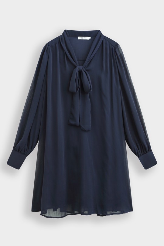 Robes courtes Femme Bleu foncé COPPEROSE PS9362 Efashion Paris