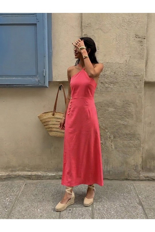 Robes longues Femme Cerise COPPEROSE PS9527S Efashion Paris