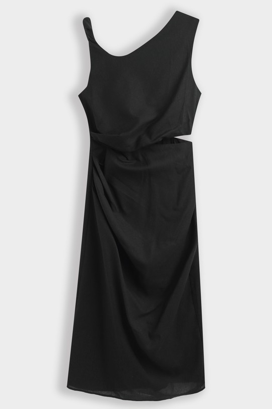 Robes longues Femme Noir COPPEROSE PS9500S Efashion Paris