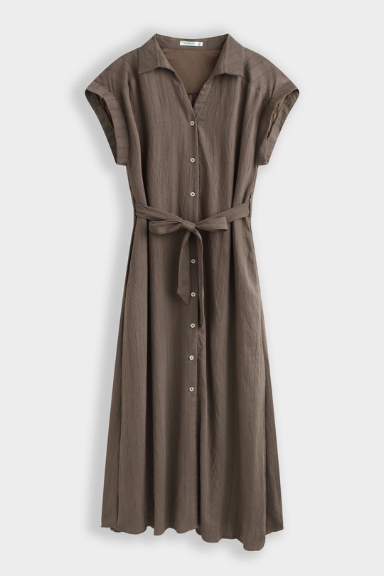 Robes mi-longues Femme Brun COPPEROSE PS9601 Efashion Paris