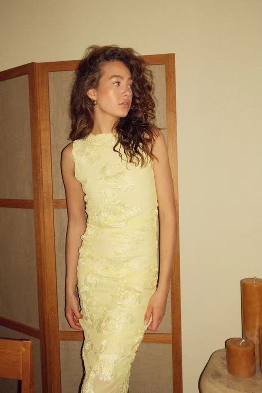 Robes longues Femme Beige COPPEROSE C-43863 Efashion Paris