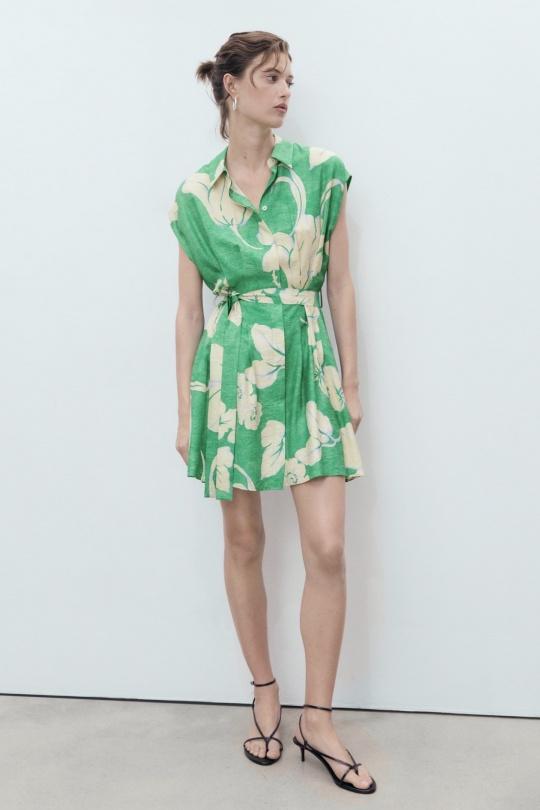 Robes courtes Femme Vert COPPEROSE PS9592S Efashion Paris