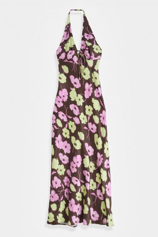 Robes longues Femme Bleu COPPEROSE PS9589S Efashion Paris