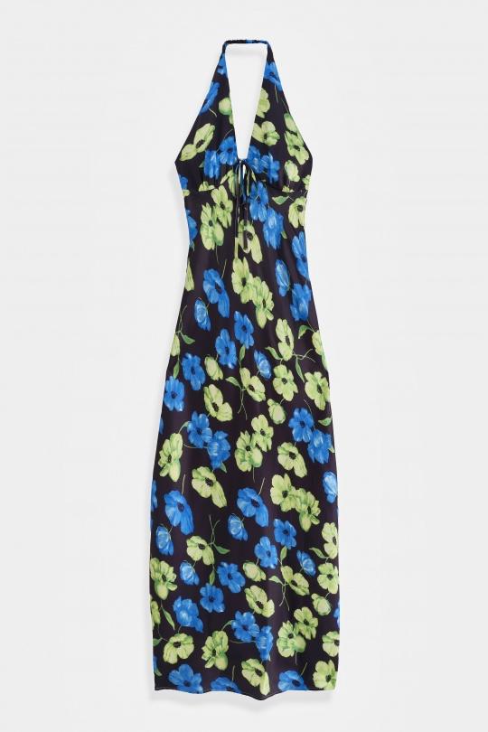 Robes longues Femme Bleu COPPEROSE PS9589S Efashion Paris