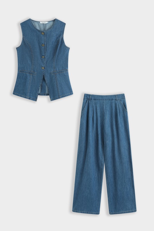 Ensembles Femme Bleu clair COPPEROSE PS9355AB Efashion Paris