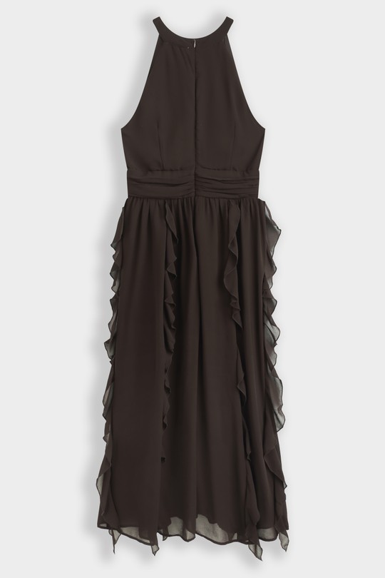 Midi dresses Women Brown COPPEROSE PS9609 Efashion Paris