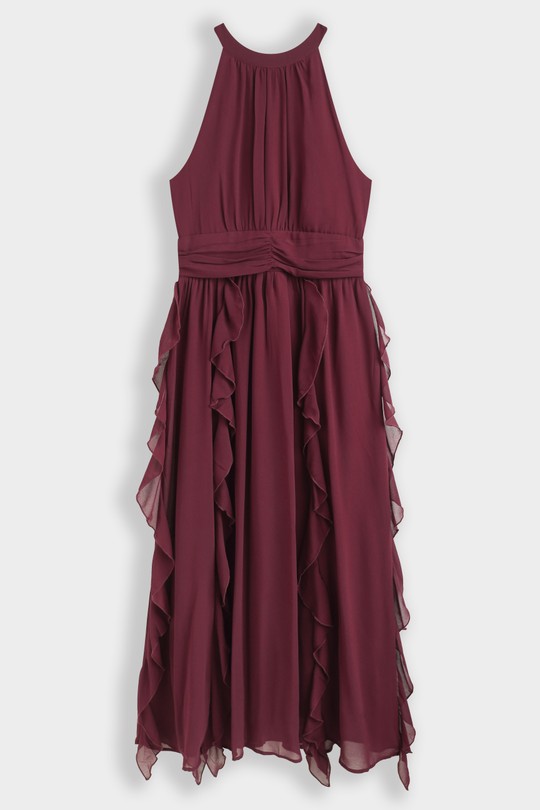 Midi dresses Women Brown COPPEROSE PS9609 Efashion Paris