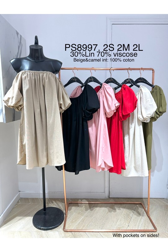 Abiti corti Donna Black COPPEROSE PS8997 Efashion Paris