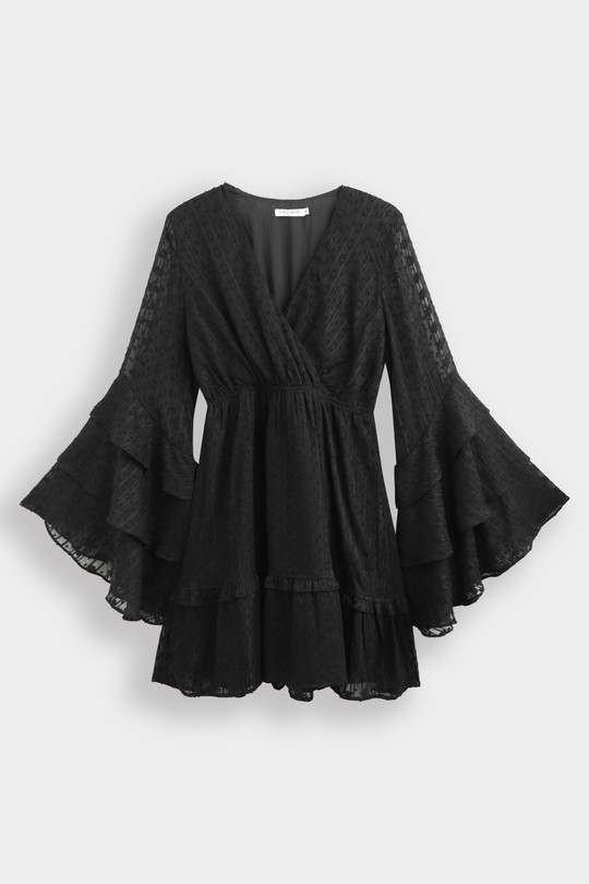 Abiti corti Donna Black COPPEROSE PS9366 Efashion Paris