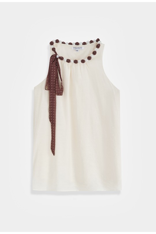 Top Donna Beige COPPEROSE HQ3587 Efashion Paris