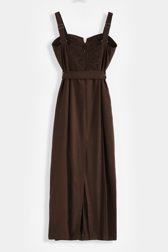 Robes longues Femme Brun COPPEROSE PS9600 Efashion Paris