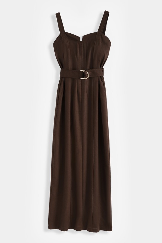 Robes longues Femme Brun COPPEROSE PS9600 Efashion Paris