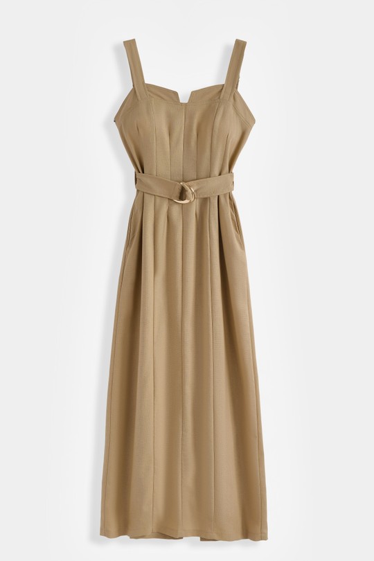 Robes longues Femme Brun COPPEROSE PS9600 Efashion Paris