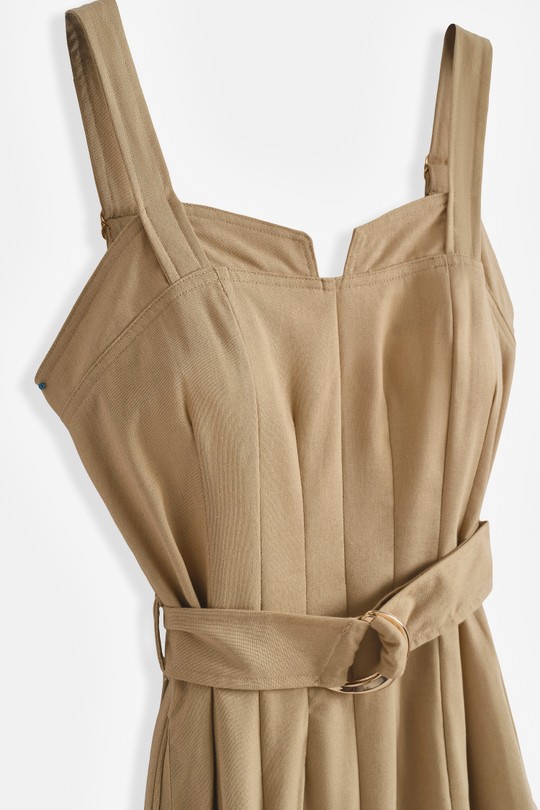 Robes longues Femme Brun COPPEROSE PS9600 Efashion Paris