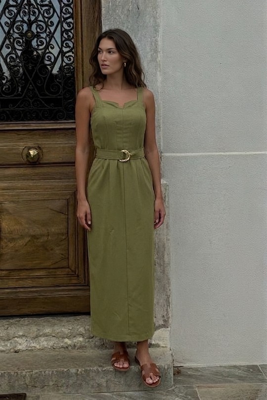 Robes longues Femme Brun COPPEROSE PS9600 Efashion Paris