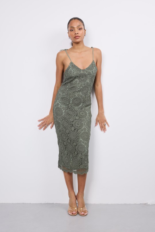 Robes longues Femme Kaki COPPEROSE PS9088S Efashion Paris