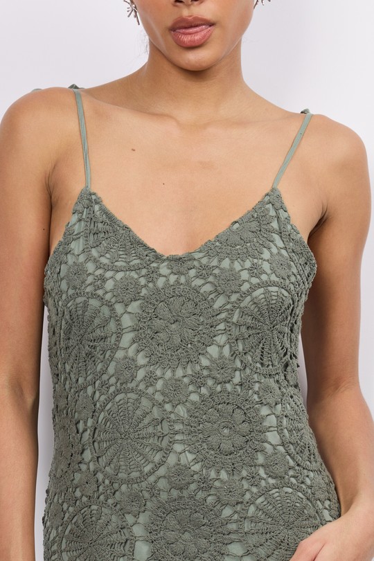 Robes longues Femme Kaki COPPEROSE PS9088S Efashion Paris