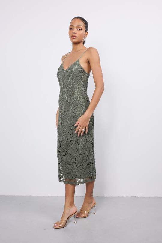 Robes longues Femme Kaki COPPEROSE PS9088S Efashion Paris