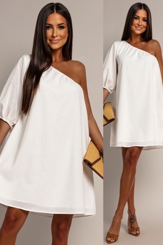 Robes courtes Femme Blanc COPPEROSE PS9157 Efashion Paris