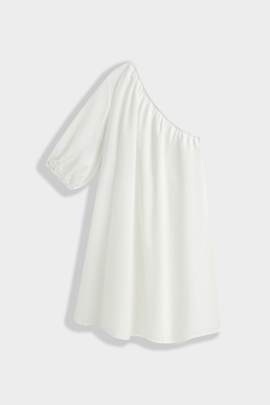 Robes courtes Femme Blanc COPPEROSE PS9157 Efashion Paris