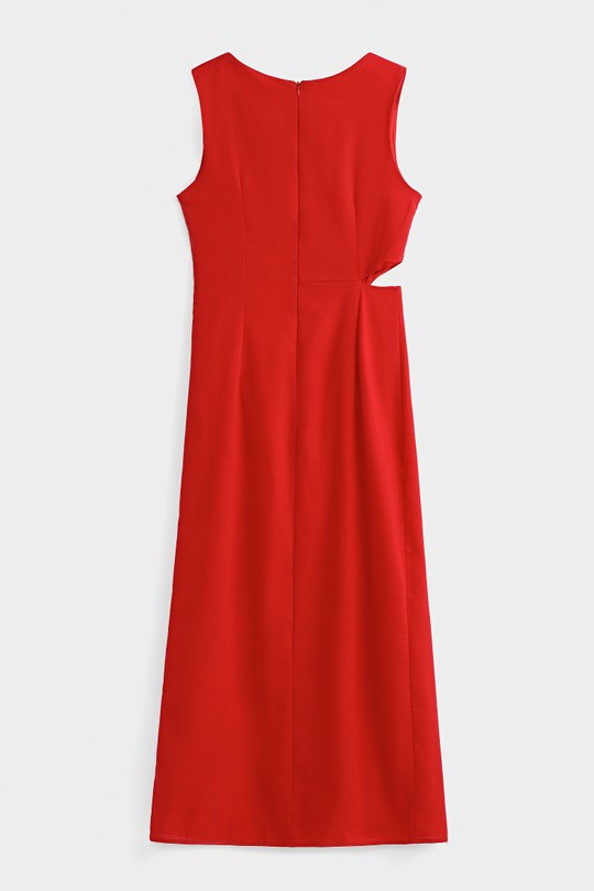 Robes mi-longues Femme Saumon COPPEROSE PS9277S Efashion Paris